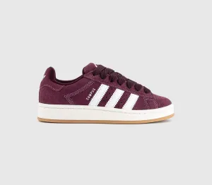 adidas Campus 00S Trainers Maroon White Maroon