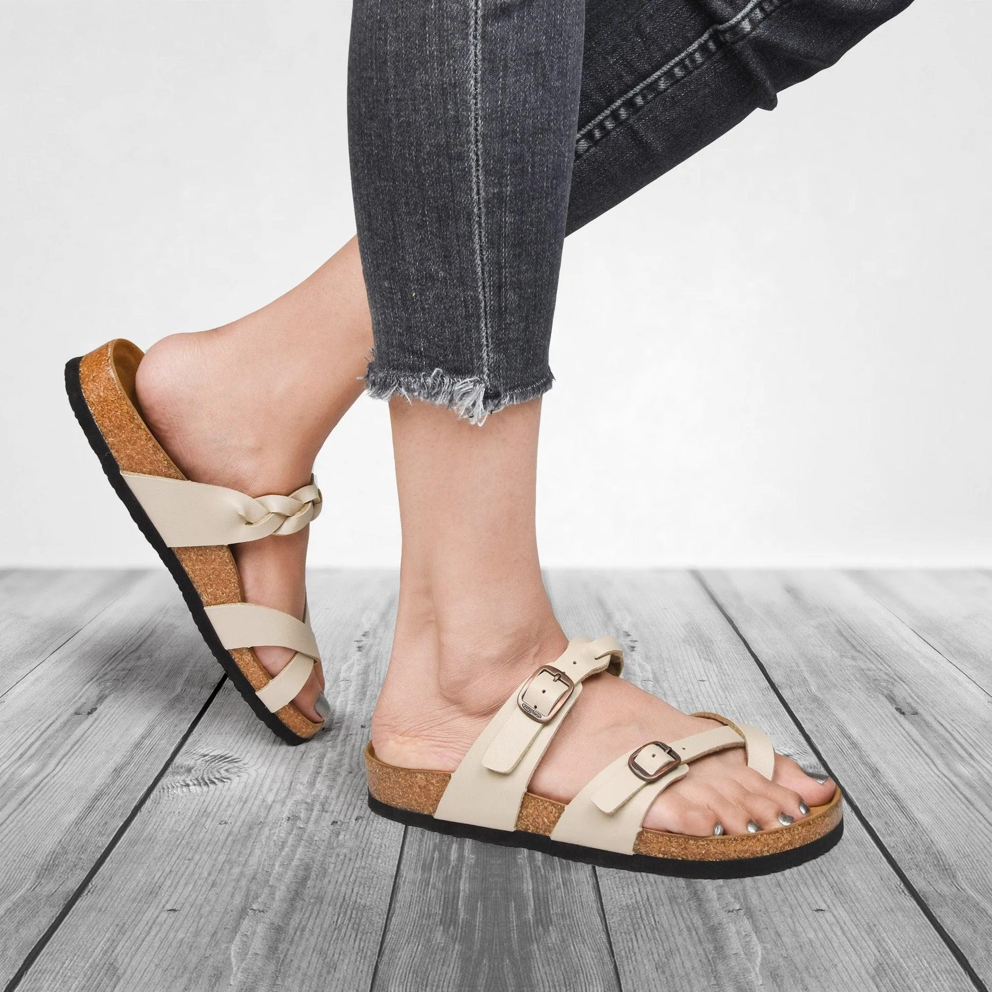 Aerothotic - Irenic Women’s Strappy Slide Sandals