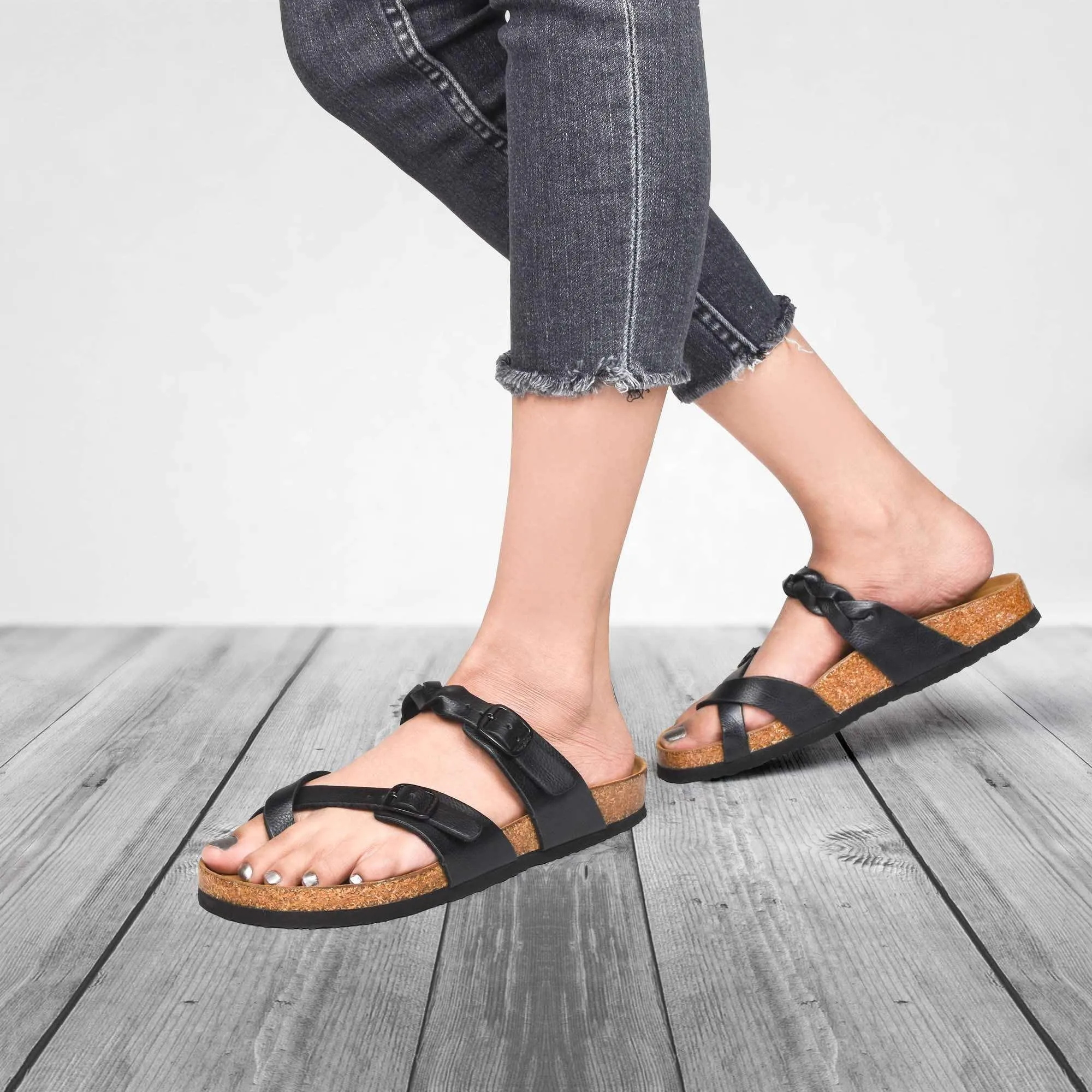 Aerothotic - Irenic Women’s Strappy Slide Sandals