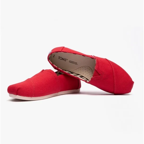 ALPARGATA Ladies Cotton Espadrille Red