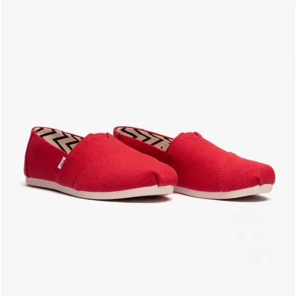 ALPARGATA Ladies Cotton Espadrille Red