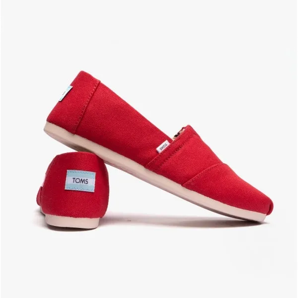 ALPARGATA Ladies Cotton Espadrille Red