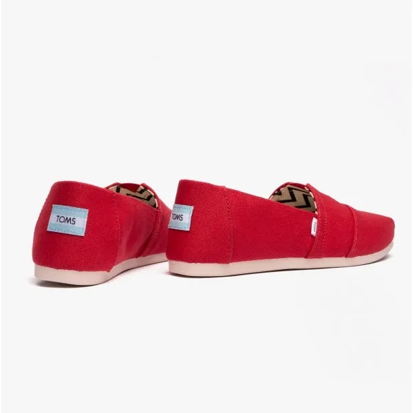 ALPARGATA Ladies Cotton Espadrille Red