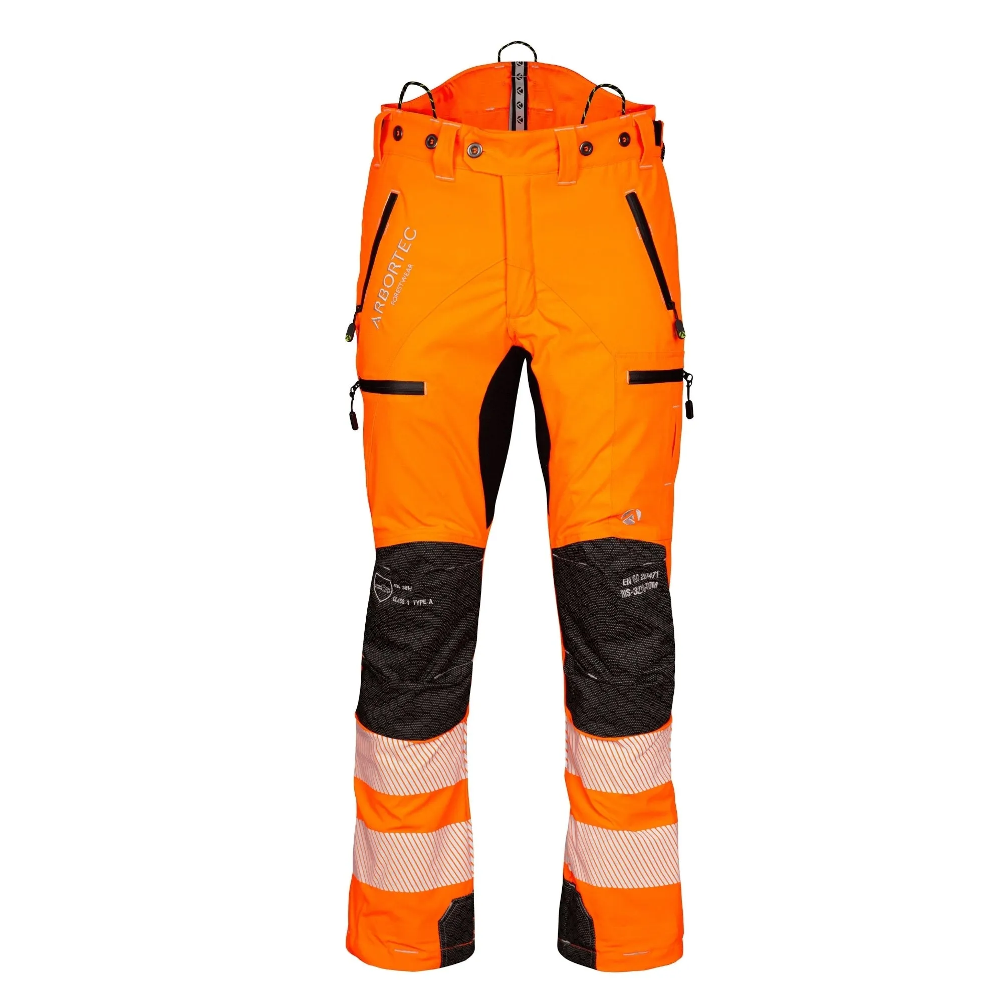 AT4060(US) Breatheflex Pro Chainsaw Pants UL Rated - Hi-Viz Orange