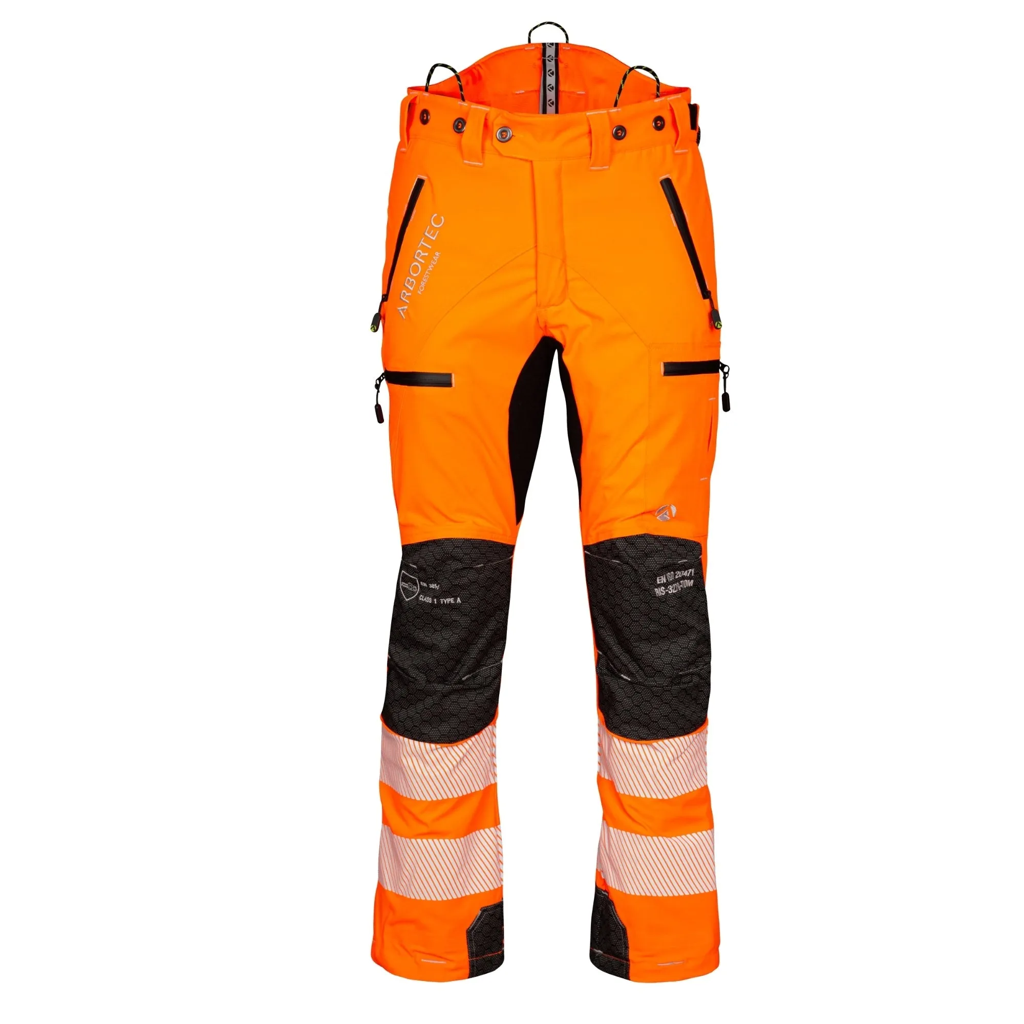 ATHV4060 Breatheflex Pro Chainsaw Trousers Design A Class 1 - Hi-Vis Orange