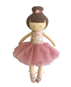 Baby Ballerina Doll with Rose Garden Print