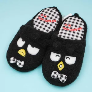 Bad Badtz-Maru Fuzzy Room Slippers - Black