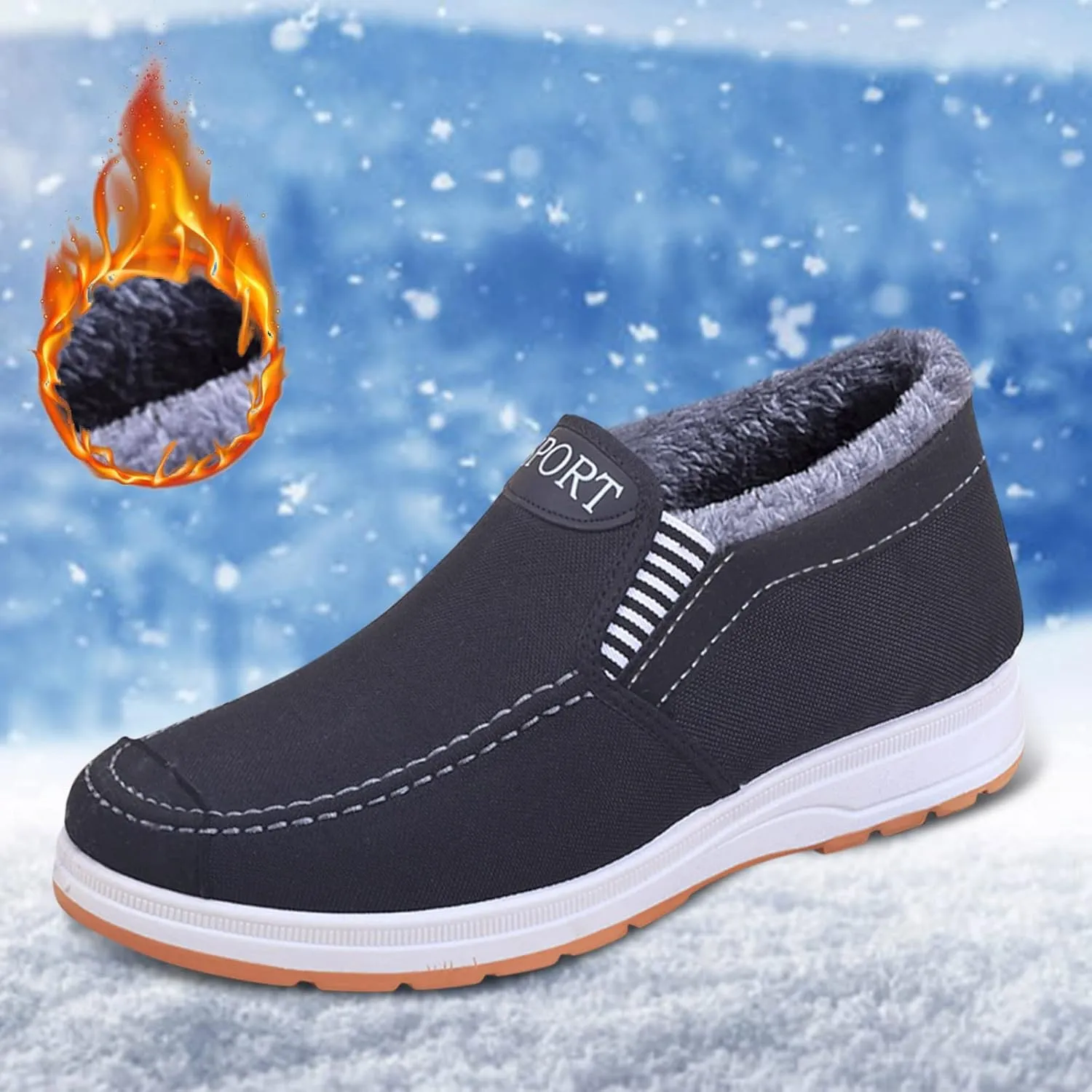 Black Snow Boots for Women Dressy Adult Snow Boots Women Size 9 Wide Winter White Booties for Women Women's Winter Boots Womens Winter Ankle Boots No Heel