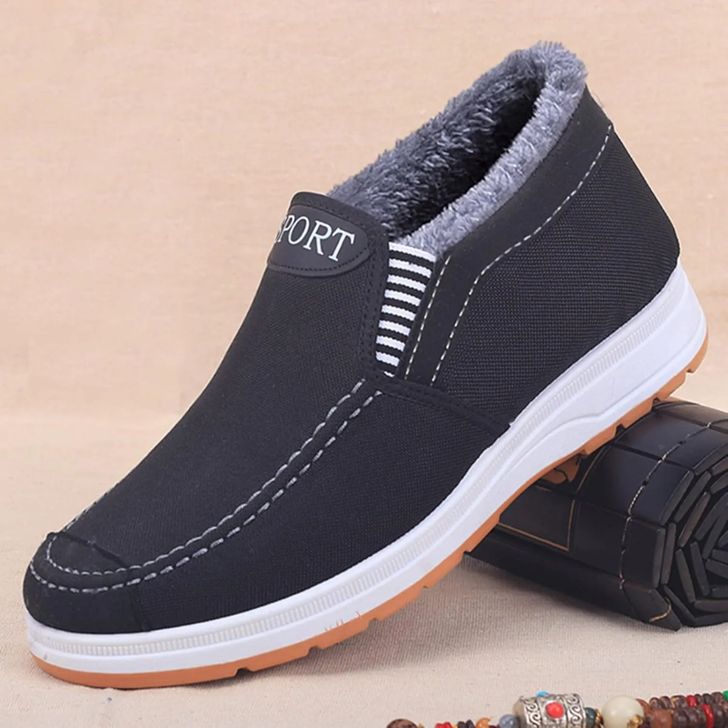 Black Snow Boots for Women Dressy Adult Snow Boots Women Size 9 Wide Winter White Booties for Women Women's Winter Boots Womens Winter Ankle Boots No Heel