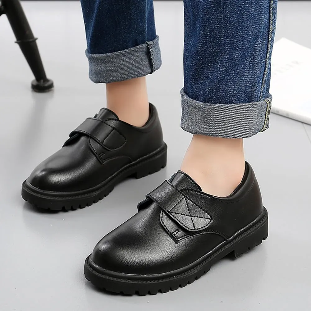 Boys' Classic Lace-Up Oxford Dress Shoes for School, Church, Wedding, Performance