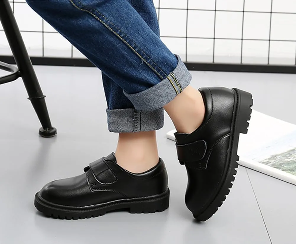 Boys' Classic Lace-Up Oxford Dress Shoes for School, Church, Wedding, Performance