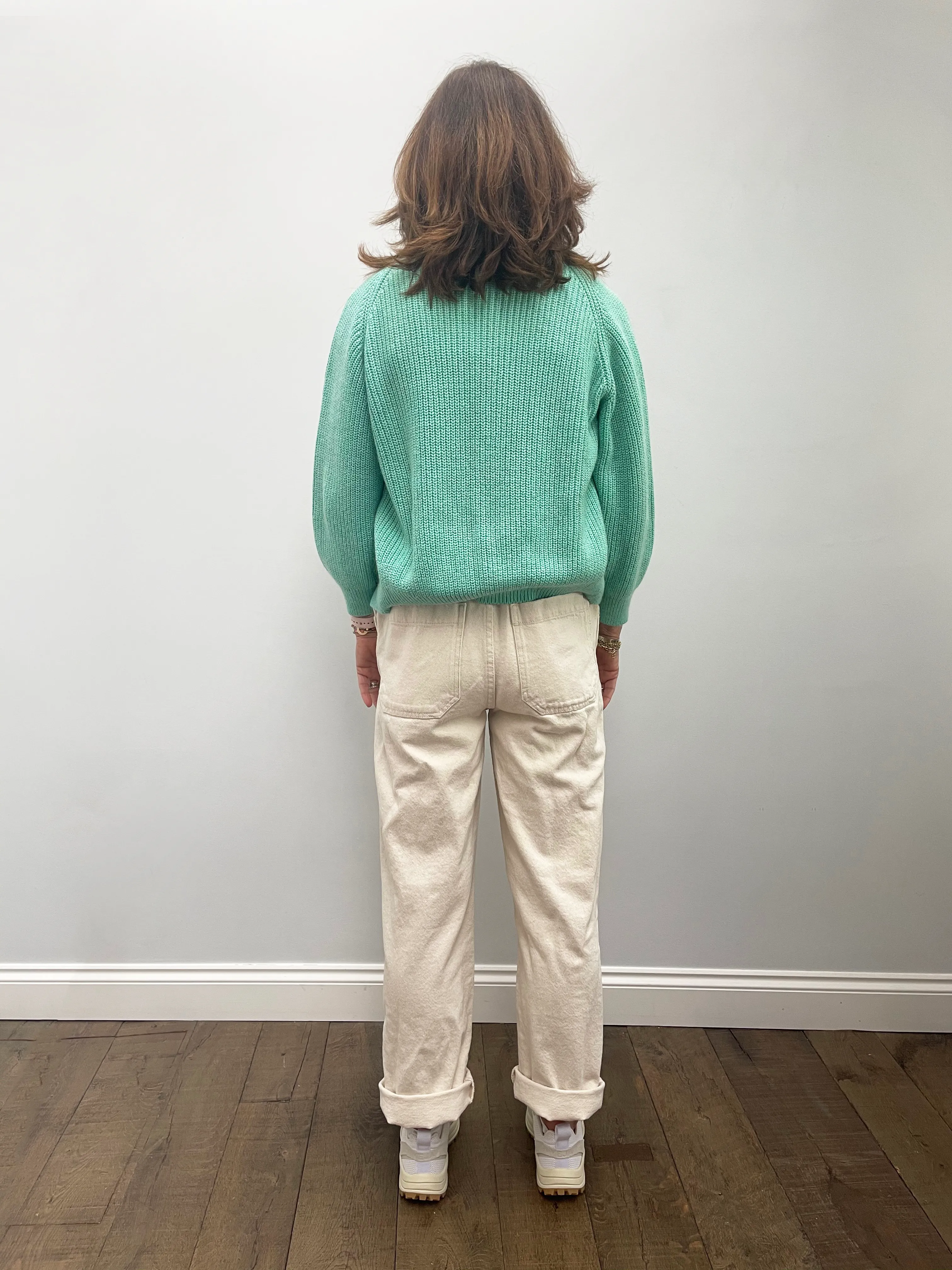 BR Dosany Knit Cardi in Aqua