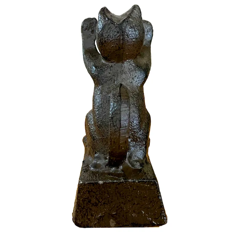 Cat Figure Cast Iron Door Stop Wedge