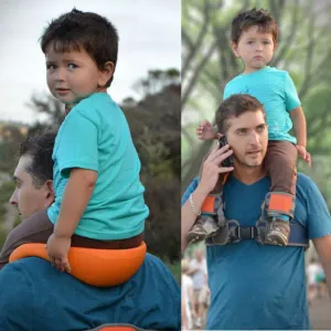 Children's Saddle Shoulder Strap Parent-child Outdoor Sports Back Stool