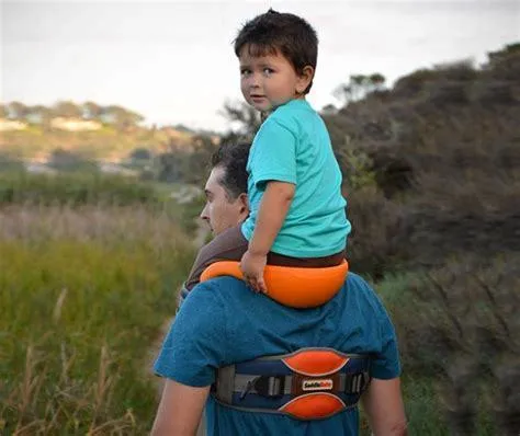 Children's Saddle Shoulder Strap Parent-child Outdoor Sports Back Stool