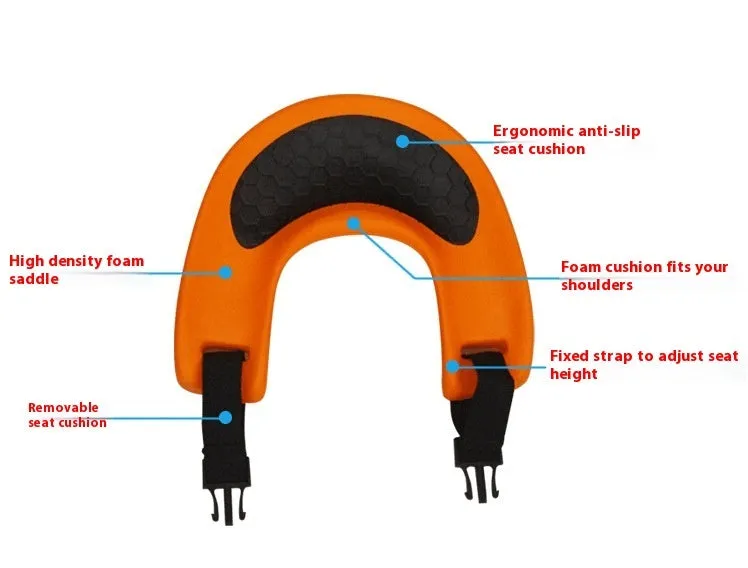 Children's Saddle Shoulder Strap Parent-child Outdoor Sports Back Stool