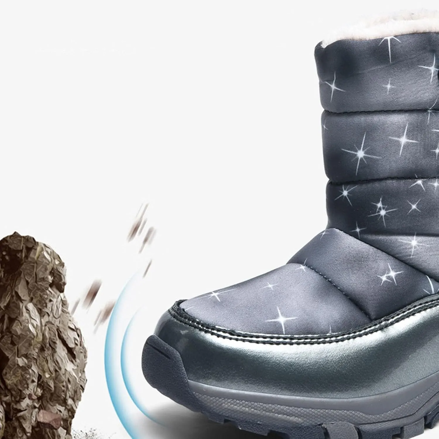 Children's Snow Boots Girls Cotton Boots Boys Padded Warm Winter Boots Cotton Boots Toddler Light up Infant Shoes Size 1