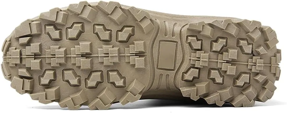 CHUUMEE Men's Tactical Work Boots Splash Resistant Durable Outdoor Suede Hiking Boots Breathable Army Desert Boots