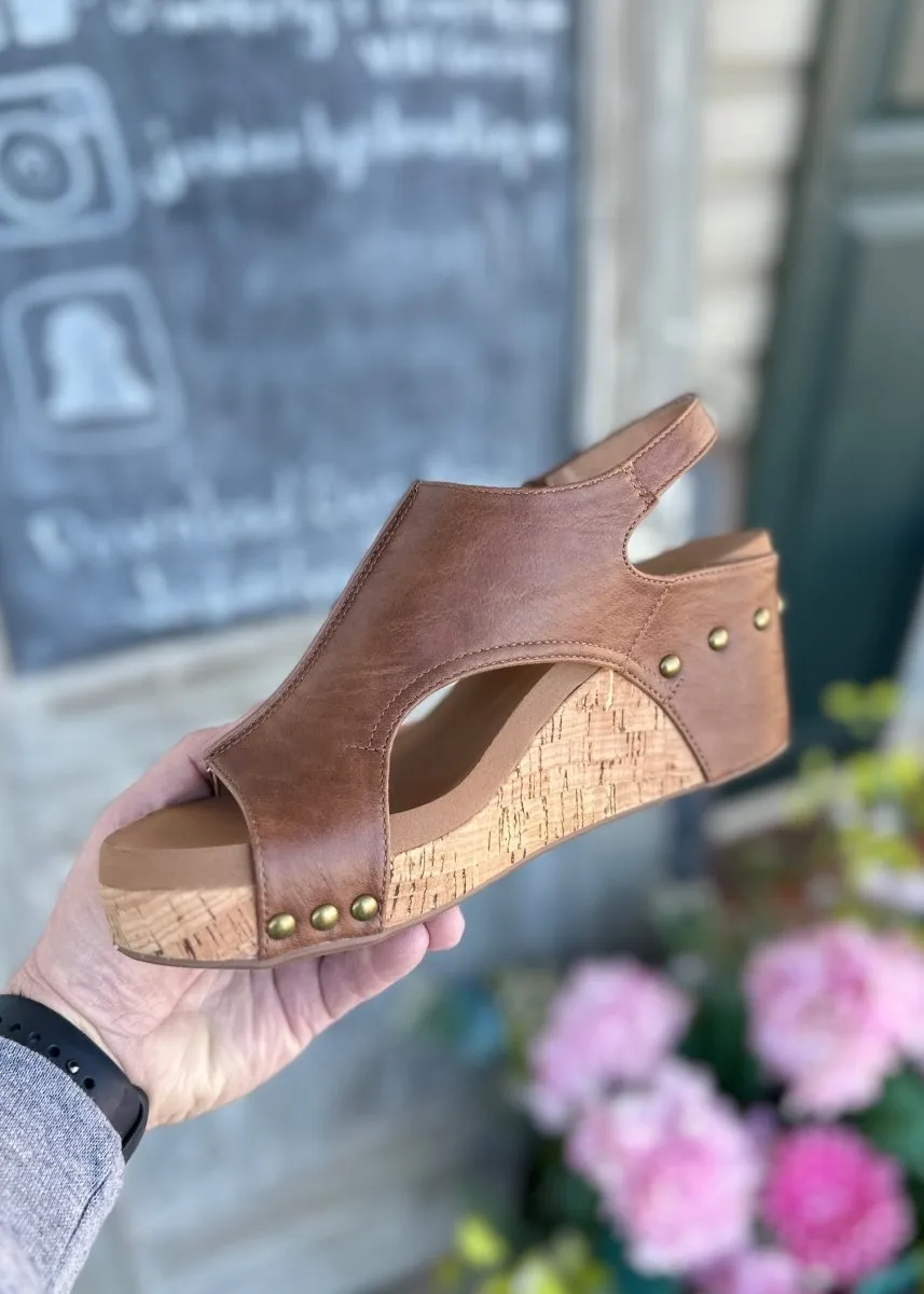 Corkys Carley Wedges - Tobacco
