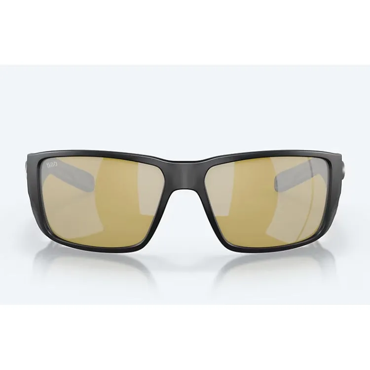 Costa Del Mar Blackfin Sunglasses - Matte Black Frame - Sunrise Silver Mirror 580P Lens