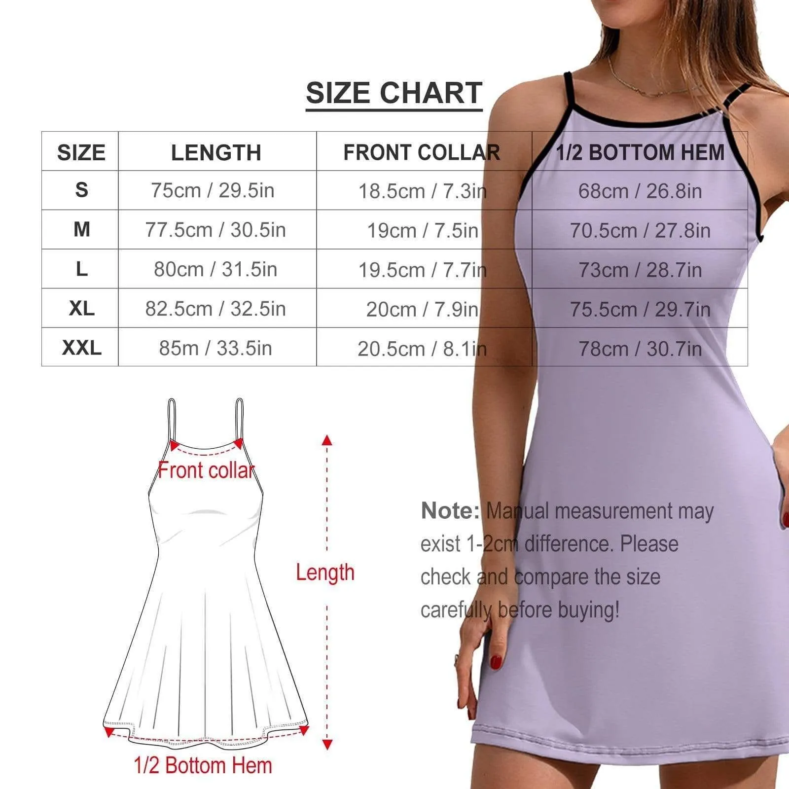 Custom Face White Heart Women's Sling Dress