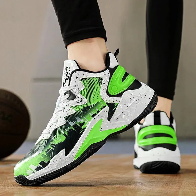 DHOVOR Men's Basketball Shoes Youth Anti Slip Fashion Sneakers Tennis Sport Shoes for Mens Outdoor Shoes