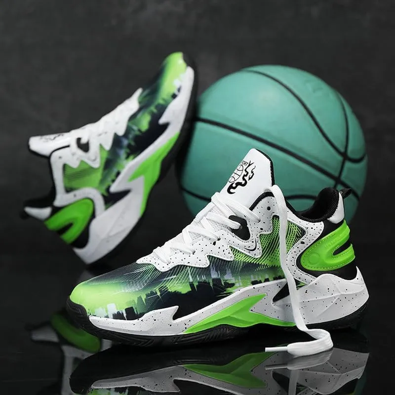 DHOVOR Men's Basketball Shoes Youth Anti Slip Fashion Sneakers Tennis Sport Shoes for Mens Outdoor Shoes