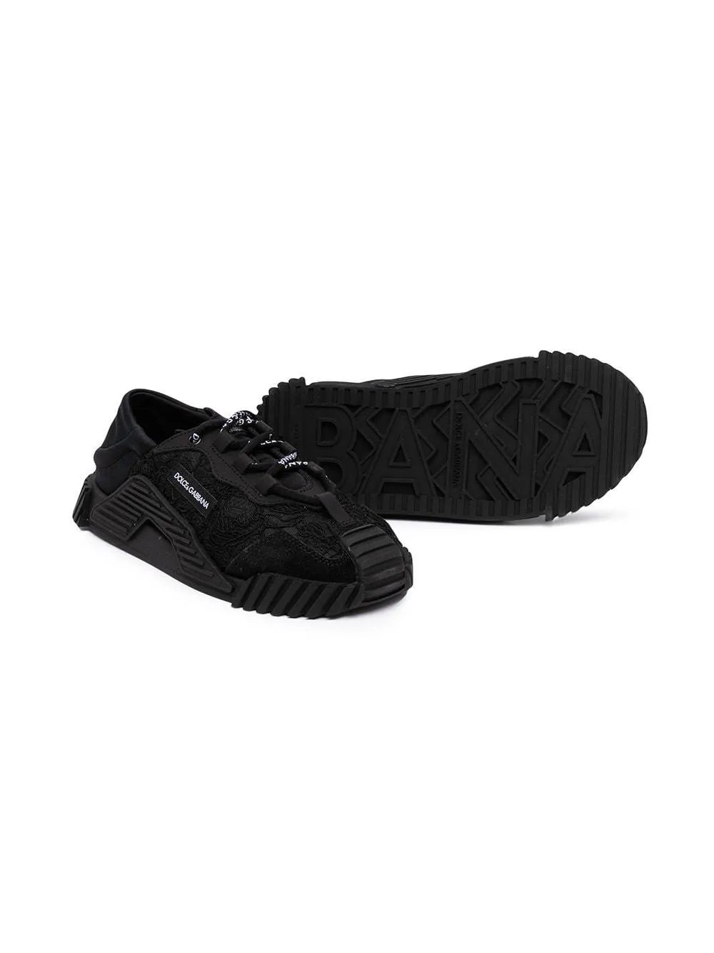 DOLCE & GABBANA KIDS Low-top sneakers Black