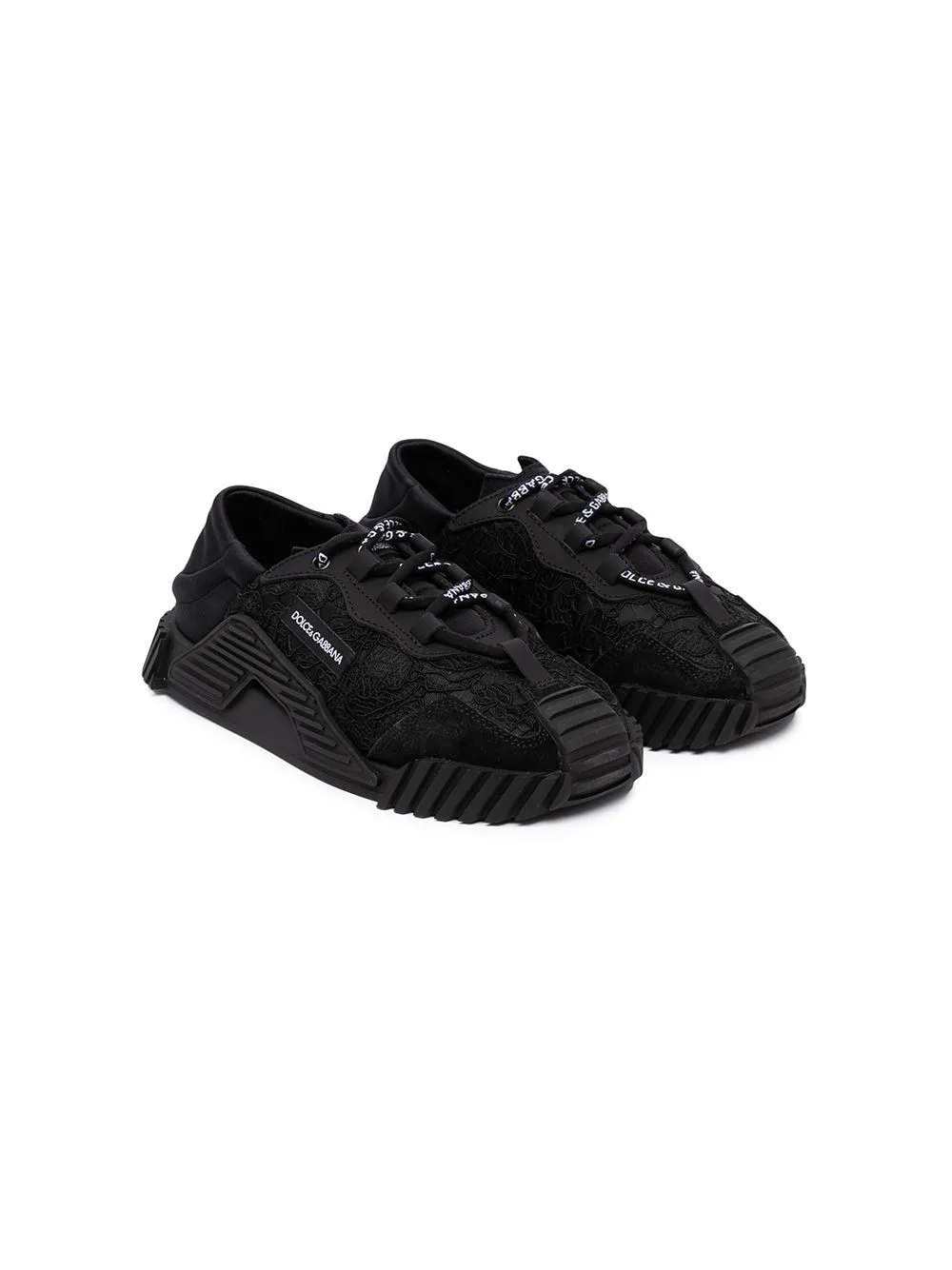 DOLCE & GABBANA KIDS Low-top sneakers Black