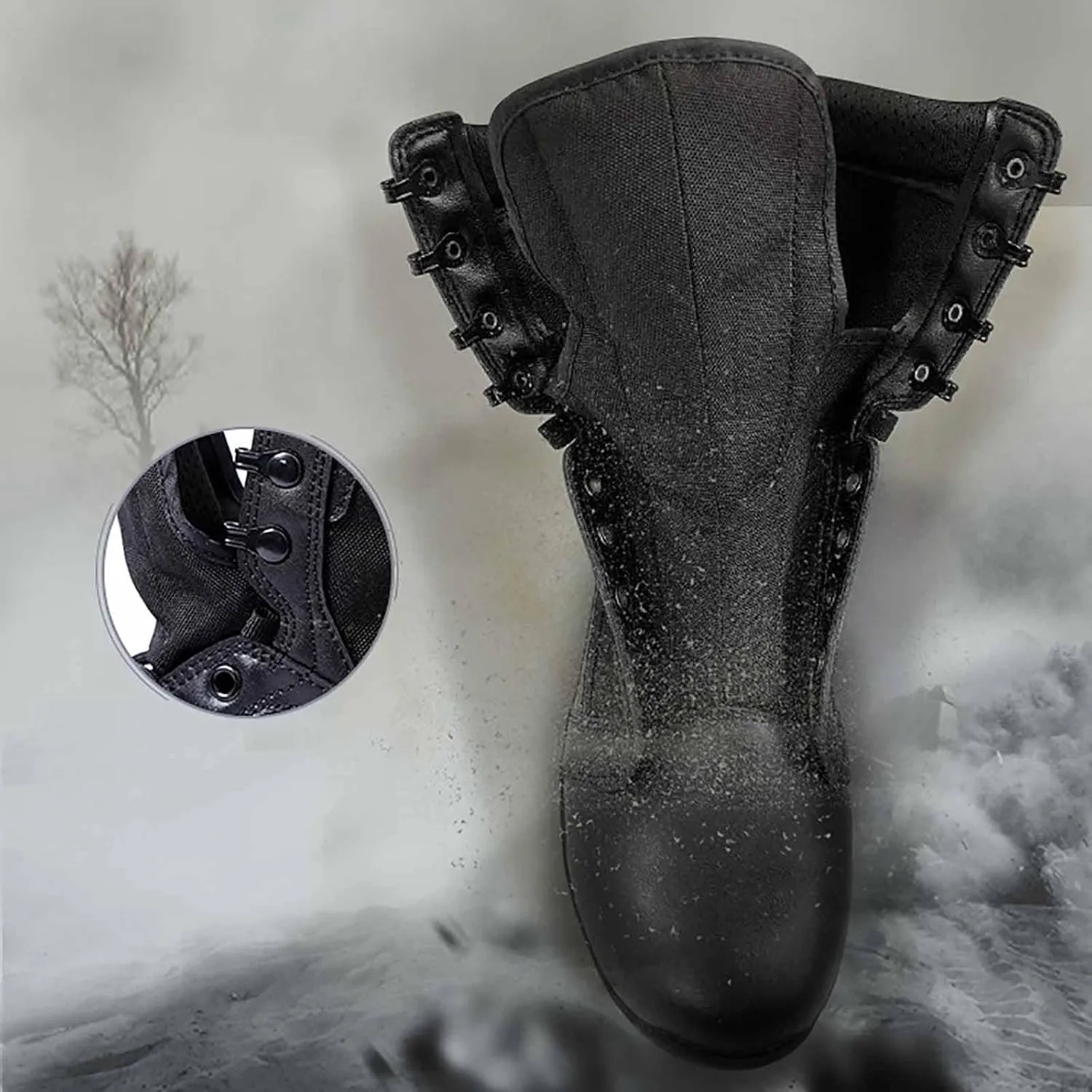 Durable Army Combat Boots, Men's Waterproof Hiking Work Boots Men's military tactical boots Lightweight work boots for men breathable jungle Desert Boots