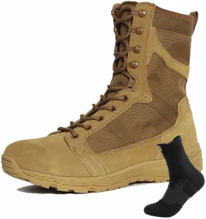 Durable Army Combat Boots, Men's Waterproof Hiking Work Boots Men's military tactical boots Lightweight work boots for men breathable jungle Desert Boots