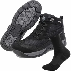 Durable Military Work Boots, Men's Military Tactical Boots with Sports Socks Lightweight Military Boots Breathable Desert Boots Waterproof Hiking Work Boots
