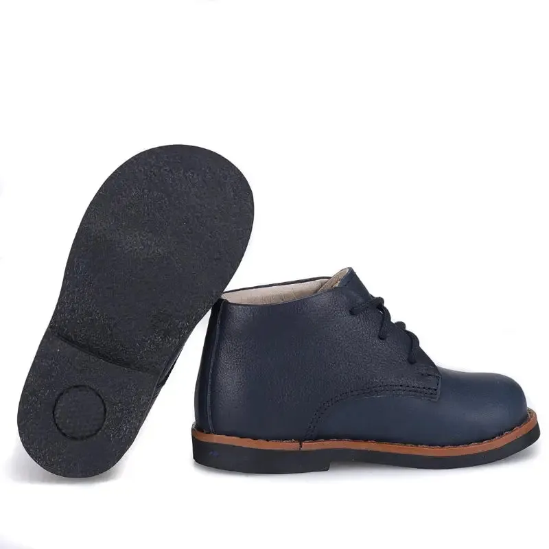 Emel Navy Pebbled Toddler Bootie E2412
