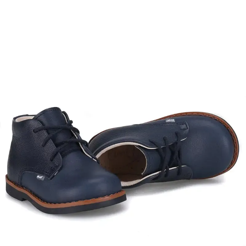Emel Navy Pebbled Toddler Bootie E2412