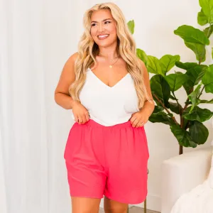 Feeling Wild And Free Shorts, Fuchsia