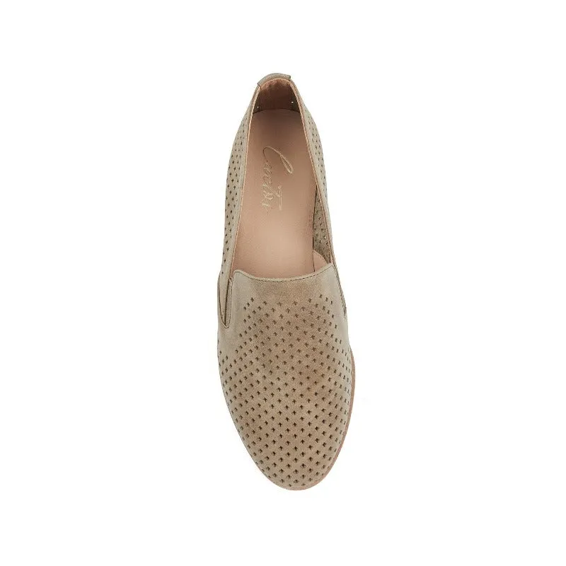 Gloria Slip-on Perf Loafer Flats in Cow Leather