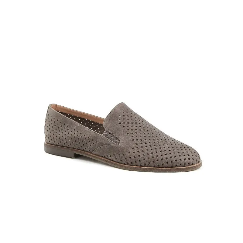 Gloria Slip-on Perf Loafer Flats in Cow Leather