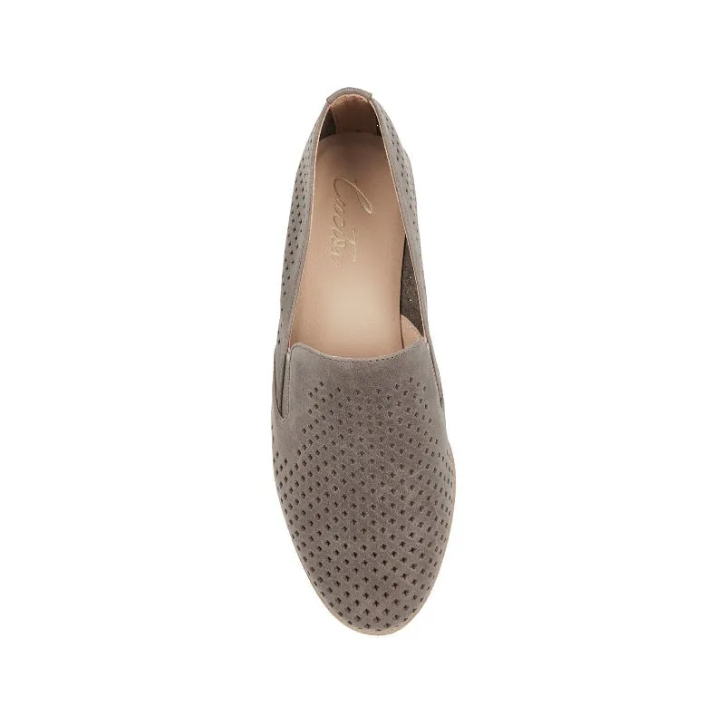 Gloria Slip-on Perf Loafer Flats in Cow Leather