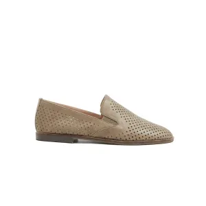Gloria Slip-on Perf Loafer Flats in Cow Leather