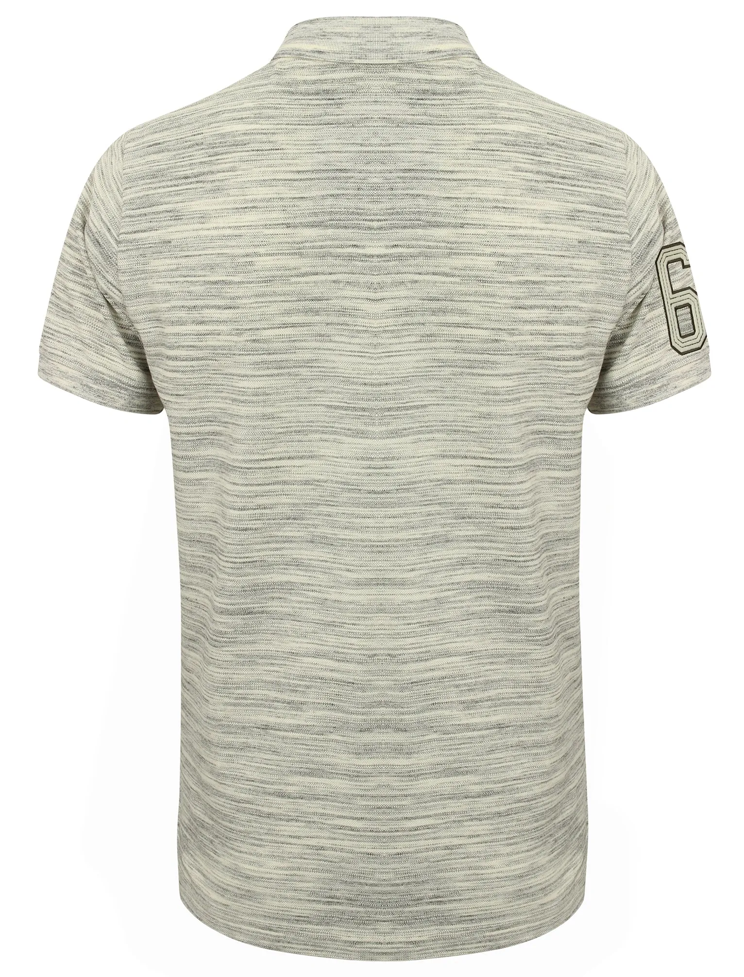 Greychon Injection Dyed Polo Shirt in Light Grey Marl - Tokyo Laundry