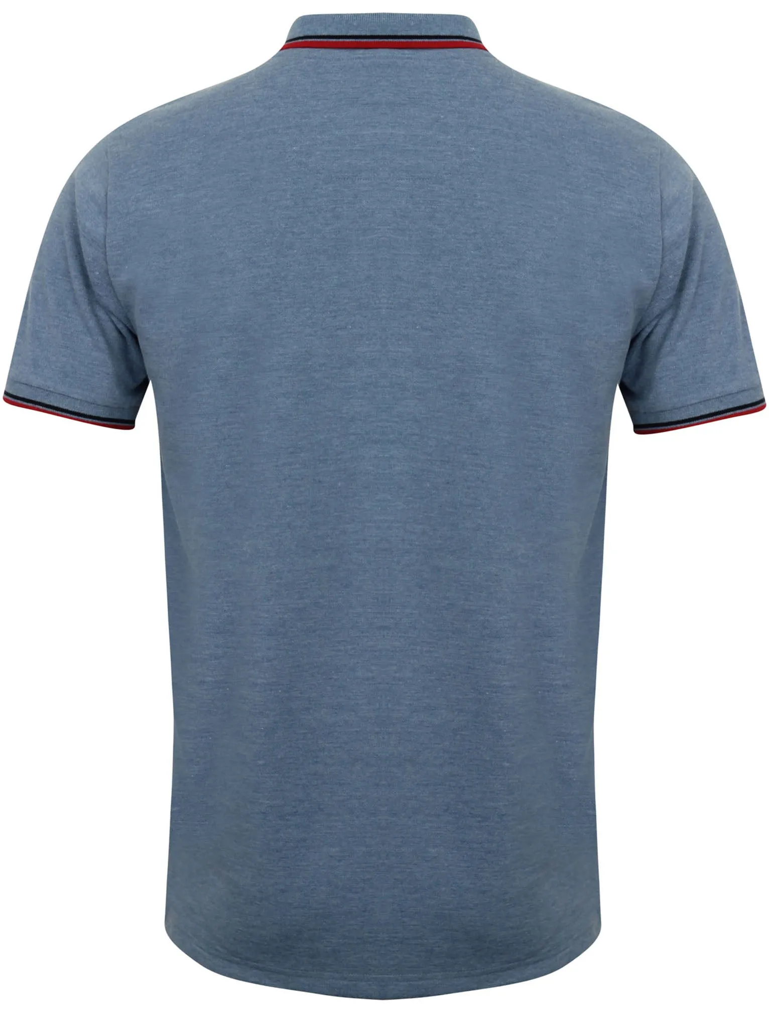 Herne Cotton Polo Shirt in Light Blue Marl - Le Shark