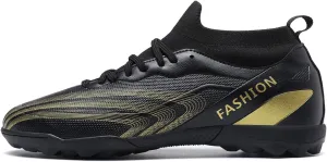 Indoor Turf Soccer Shoes Cleats Mens Soccer Shoes for Boys Football Shoes Kid Futsal Shoes Youth TF High Top