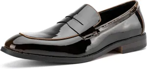 JITAI Mens Velvet Loafers Dress Shoes Loafers for Men Tuxedo Suit Shoes