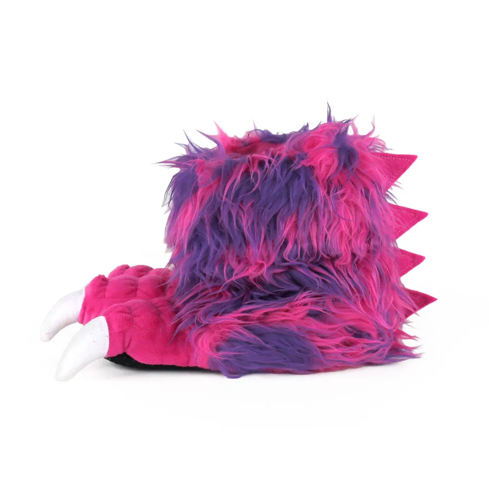 Kids Pink Monster Claw Slippers