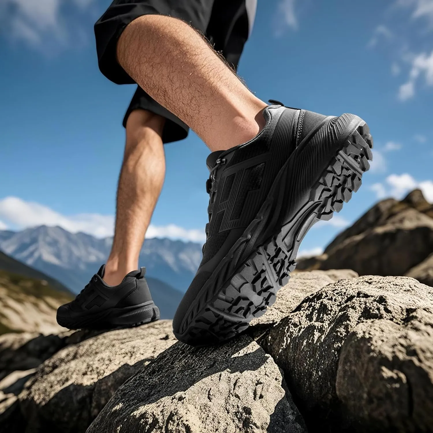 Lightweight Men's Hiking Walking Shoes Anti-Slip Sneakers Mens Cross-Country Trail Running Shoes