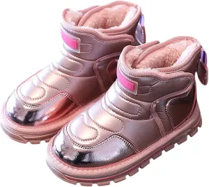 Little Kid Winter Girls Boys Ankle Boots Comfortable Warm Lined Casual Shoes Sports Shoes Outdoor Baby Walking Shoes