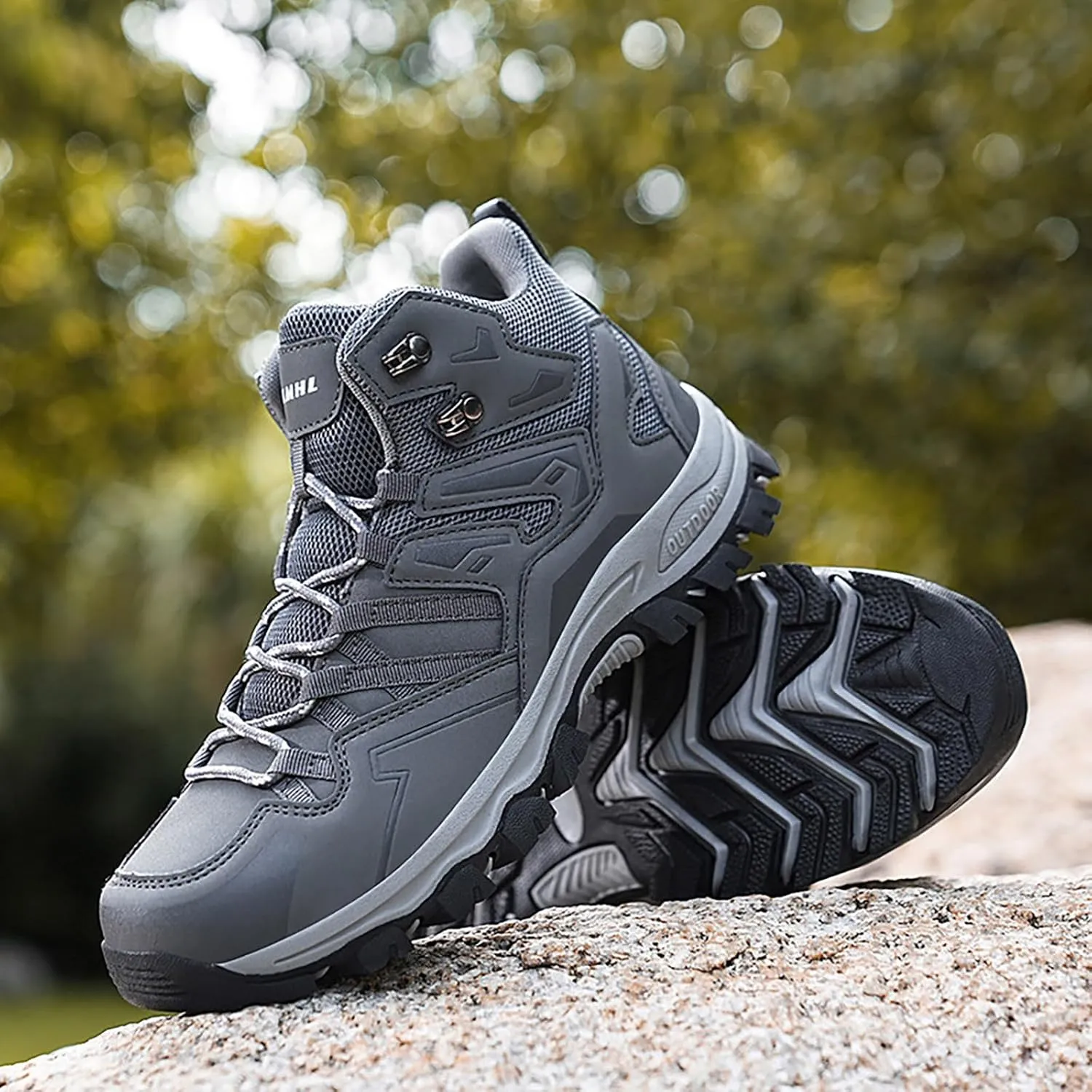 Man Hiking Boots Men's Hiking Shoes Lightweight Non Slip Outdoor Ankle Boots Outdoor Casual Breathable Hike Shoe