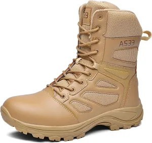 Men Military Boots Tactical Boots Combat Boots Breathable Police Patrol Boots Lightweight Army Boots Waterproof Hiking Boots