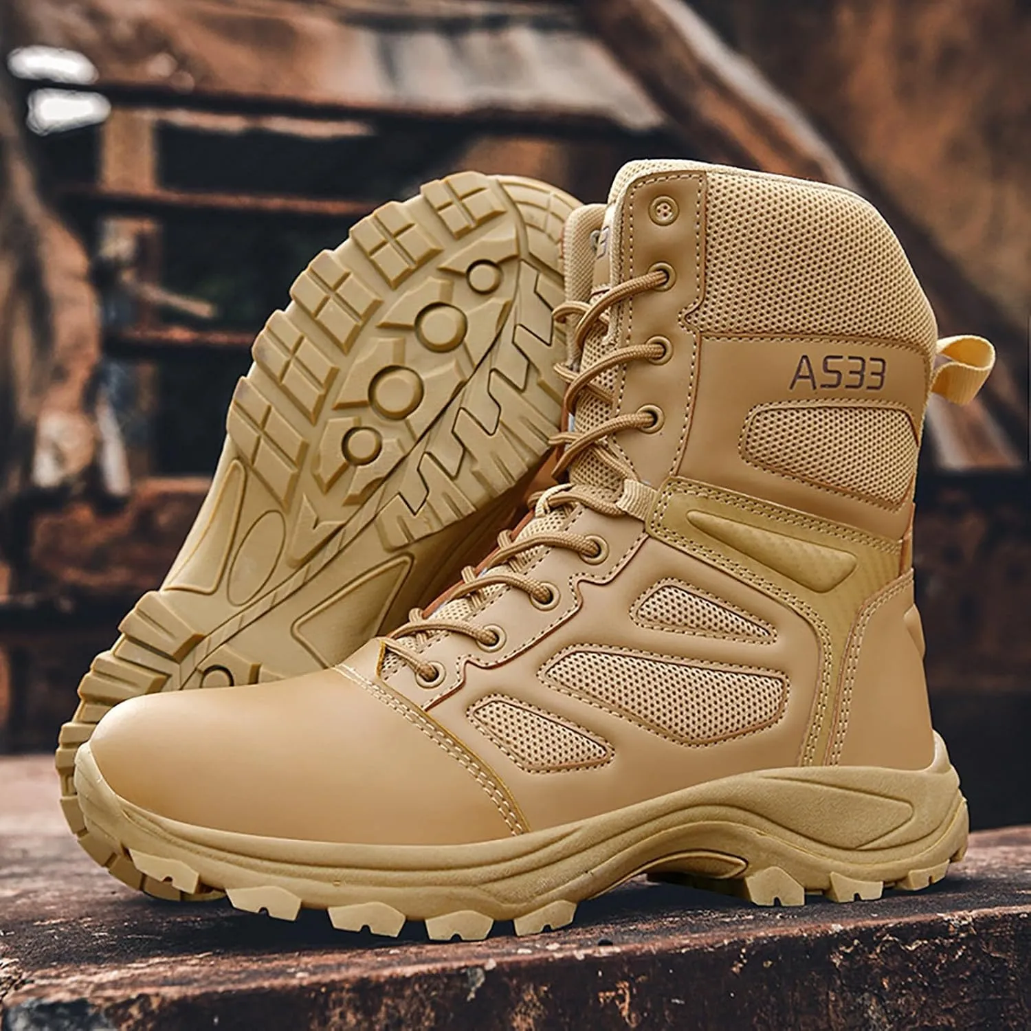 Men Military Boots Tactical Boots Combat Boots Breathable Police Patrol Boots Lightweight Army Boots Waterproof Hiking Boots