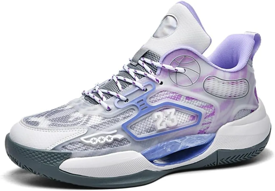 Mens Basketball Shoes Fashion Athletic Sneakers Unisex Outdoor Sport Shoes Lightweight Volleyball Shoes Non Slip Basketball Shoes
